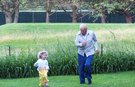 running on the lawn of your new house
